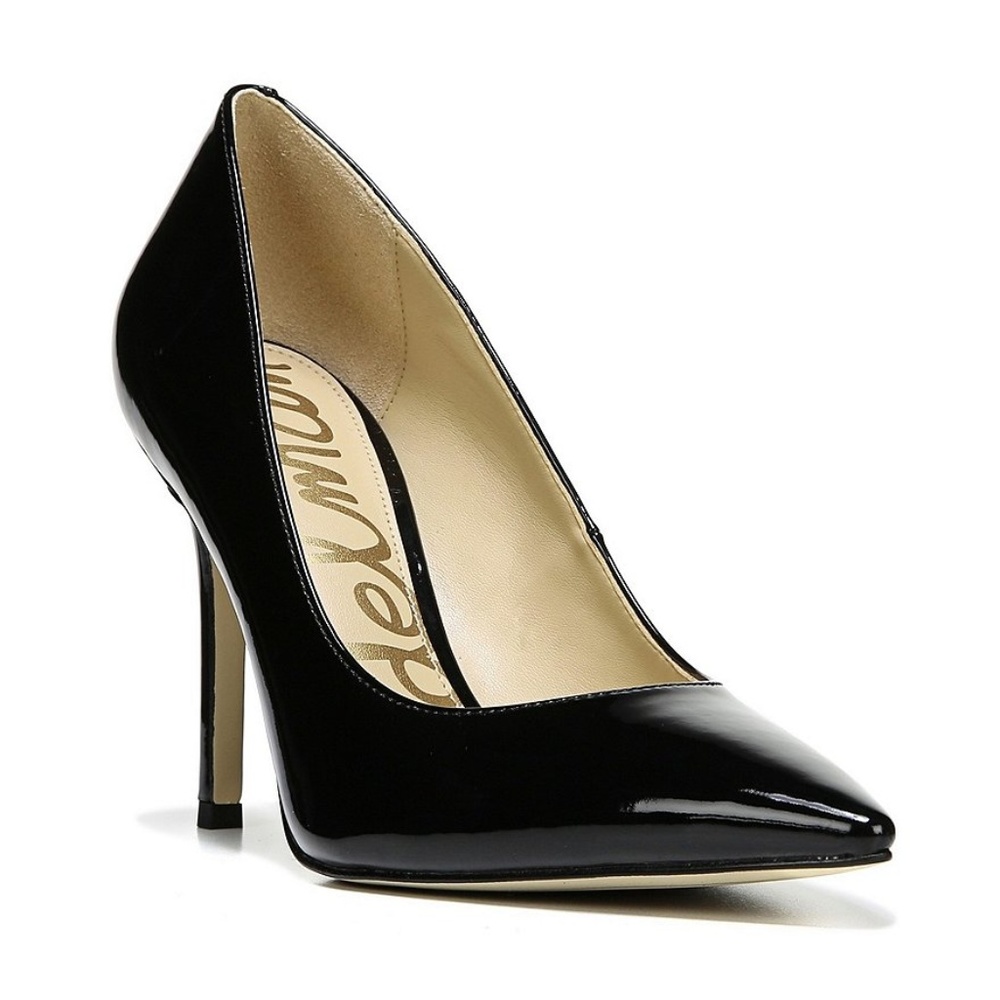 SAM EDELMAN HAZEL BLACK PATENT LEATHER PUMP